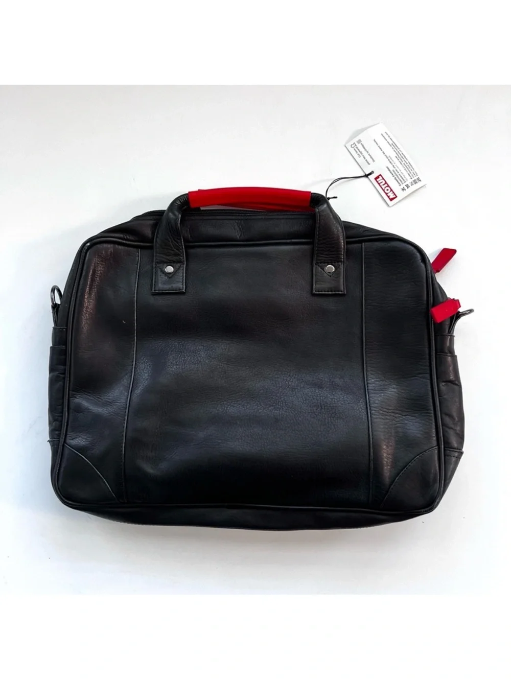 MOTUL Leather Laptop Bag Black NEW